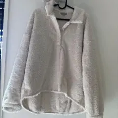 値下げ美品NIKO AND... フリースジャケット L クリーム