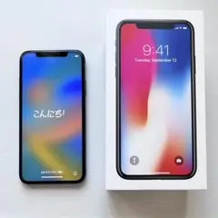 Apple iPhone Ⅹ 64GB スペースグレイ 本体 アップル スマホ