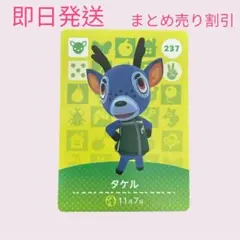 あつまれどうぶつの森　　amiiboカード　タケル　まとめ売り割引　あつ森