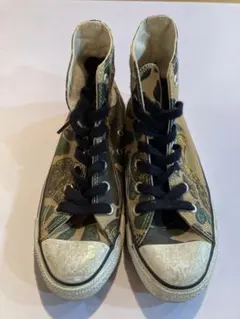コンバース　USA製　オールスター　カモフラ　ハイカット　リメイク　24cm