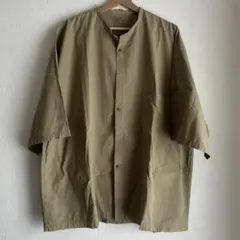 MUJI LABO サッカー スタンドカラー シャツ ムジラボ　L〜XLのサムネイル
