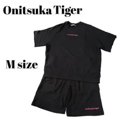 Onitsuka Tiger カットソーセットアップ M ロゴ刺繍 スウェットのサムネイル