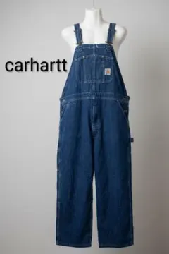 Carhartt カーハート　デニムオーバーオール インディゴブルー　美品