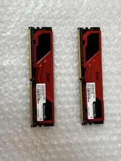 ELITE PLUS DDR4 DESKTOP MEMORY RED 8GB2枚 - メルカリ