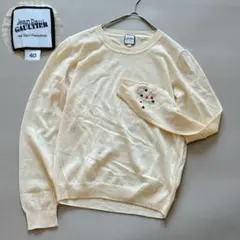 MALBON GOLF マルボン ゴルフ 長袖 ニット セーター M ベージュ系