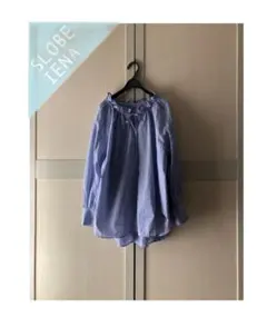 スローブイエナ タイプライターフリルカラーブラウス