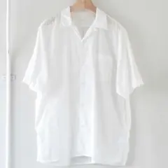 美品✨ COMOLI コモリ ベタシャンオープンカラーシャツ 半袖 2 ホワイトのサムネイル
