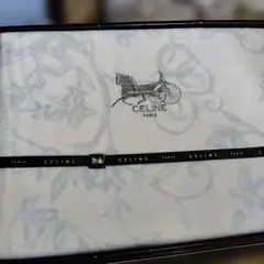 CELINE セリーヌ コットンシーツ マカダム柄 馬車ロゴ