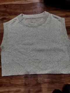 シルバー系 ニットベスト サイズFREE