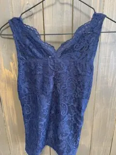 ◇新品◇総レース~Vネックタンクトップ♡M