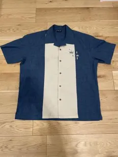 ロカビリーシャツ　Steady Clothing ボーリングシャツ　王冠
