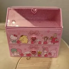 산리오 景品 ディスプレイスペース付きチェスト 新品 ピンク