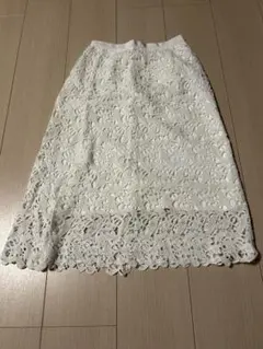 ココディール　ロングスカート　ホワイト