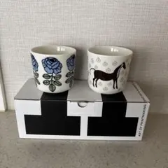 廃盤：希少　マリメッコ　ヴィヒキルース　濃青1個　極美品 バラ marimekko】日本限定カラー！上品な青色が美しいVihkiruusu柄の