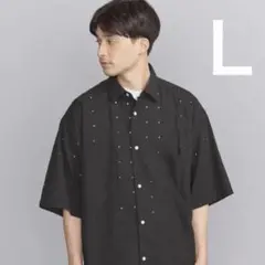 美品　Niche. (ニッチ) F/LACE OV SHIRT/シャツ　Lのサムネイル