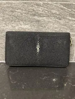 未使用級✨muta ガルーシャ 長財布 ラウンドファスナー イントレ エイ革 muta ムータ 長財布 MUWL-LO LARGE ZIP ガルーシャ エイ革 小銭