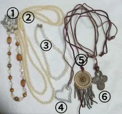 アクセサリー ネックレス まとめ売り 6本 レディース