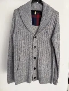 ブラックレーベル プレッジブリッジ M グレー カーディガン