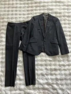 美品 ORIHICA パンツスーツ L グレー 上下セット ストレッチ 通勤のサムネイル