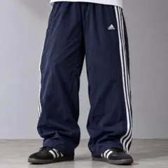 adidas アディダス トラックパンツ サイドスナップボタン ダークネイビー