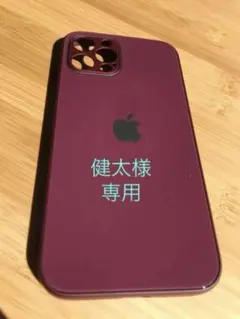 iphone12proケース ワイン色　強化ガラスケース極薄 耐久