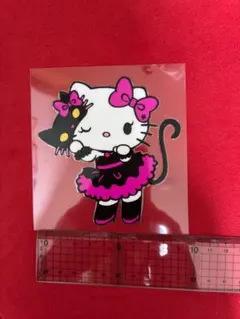 ハローキティ フリル付きドレス ステッカー