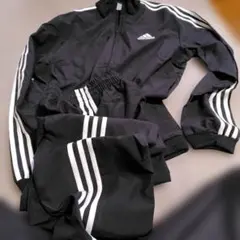 adidas ブラック ジャージ上下セット L　メンズ