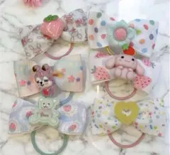 子供ヘアゴム キッズ 赤ちゃん 薄毛 ヘアアレンジ いちご 可愛い