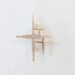 スター シェイプ ブローチ・星 ゴールド 幾何学 モード c1-2953