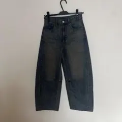 GU ワイドパンツ　デニムパンツ　ジーンズ　XS デニム