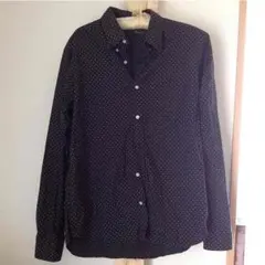 BEAMS黒ドットシャツ