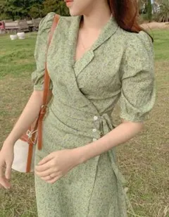 Shein dazy フラットカラー 半袖 サマーサンドレス 29706809