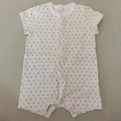 美品 Petit Bateau 花柄ロンパース 60cm