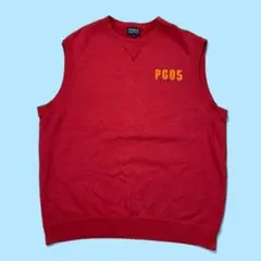 PEARLY GATES パーリーゲイツ 裏パイル ベスト 5 レッド ゴルフ