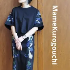 mame kurogouchi】螺鈿 シアートップス 黒 サイズ3 - メルカリ
