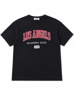 LOS ANGELES カレッジロゴ Tシャツ ブラックのサムネイル