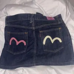 EVISU DONNA デニム ミニスカート タイトスカート エビス 恵比寿