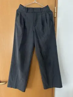 GU グレー ワイドパンツ