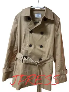 【美品】J PRESS ジェイプレス トレンチコート着脱ライナー付きチェックMのサムネイル