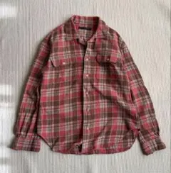 最終 90s ralph lauren ラルフローレン チェック 開襟シャツ