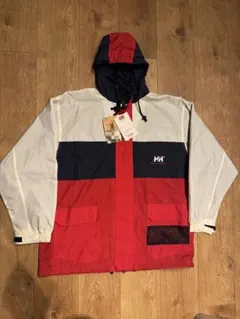 新品タグ付き HELLY HANSEN マウンテンパーカー レッド×ネイビー L