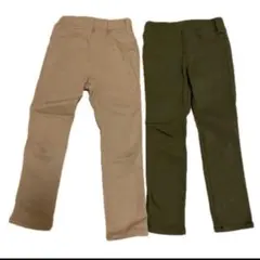 値下げ　キッズ　ガールズ　ストレッチあり　長ズボン　2枚セット　120㎝