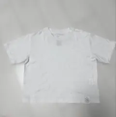 HYKE ハイク　クロップドTシャツ　タイトフィット　ホワイト　白　ショート丈のサムネイル