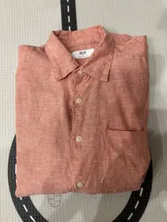 UNIQLO 長袖シャツ M オレンジ　ユニクロ