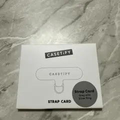 casetify ケースティファイ ストラップカード シルバー