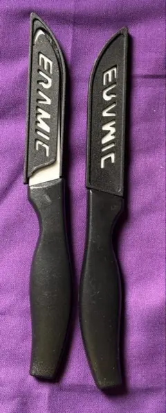 【新品】セラミック製ナイフさや付 2本セットのサムネイル