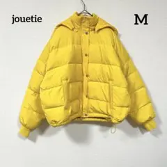 jouetie イエロー ダウンジャケット フード付き ショート丈