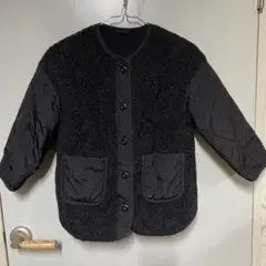 土日限定お値下げ　GU キッズ ヒートパテッドボアキルティングコート120cm