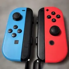 【美品純正完動品】Nintendo Switch ジョイコン青赤ストラップ付③