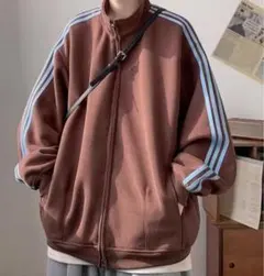 ストライプデザイン ジップアップジャケット 3色展開